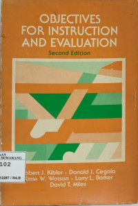 Image of Objectives For Instruction and Evaluation Second Edition